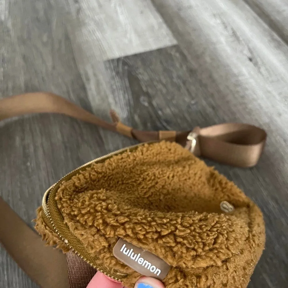 Lululemon Brown Fuzzy Crossbody Bag